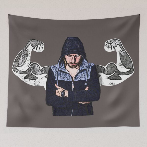 Item preview, Strong Muscle Man Illustration designed and sold by JoyforU.