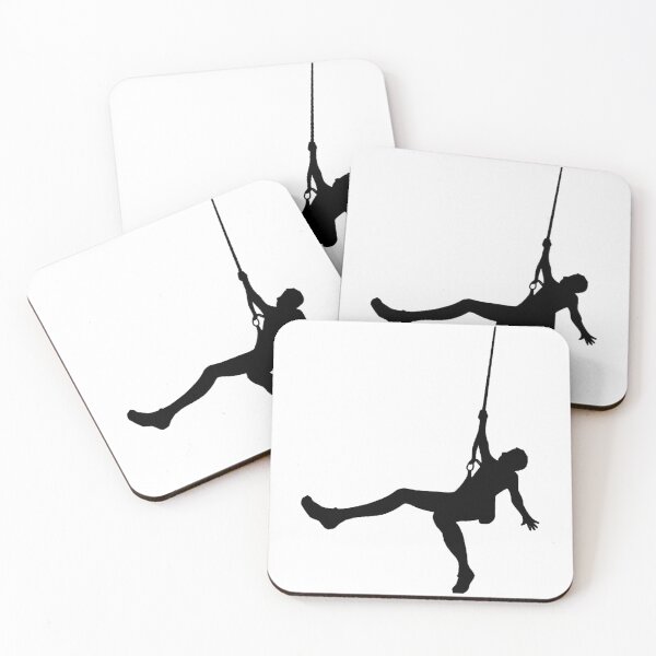 Item preview, Rock climbing climber silhouette designed and sold by tomskala.