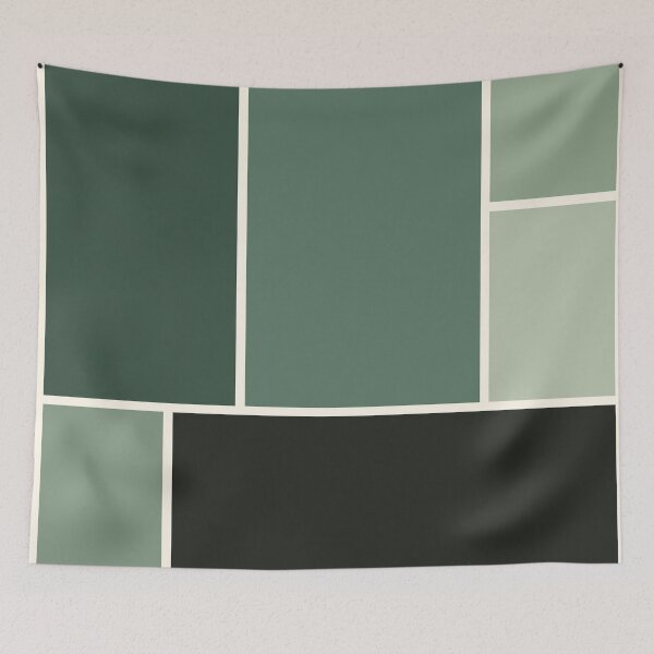 Item preview, Green Geometry Abstract Pattern designed and sold by trajeado14.