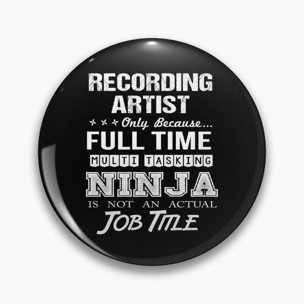 Item preview, Recording Artist T Shirt - Multitasking Ninja Job Gift Item Tee designed and sold by uillamab.