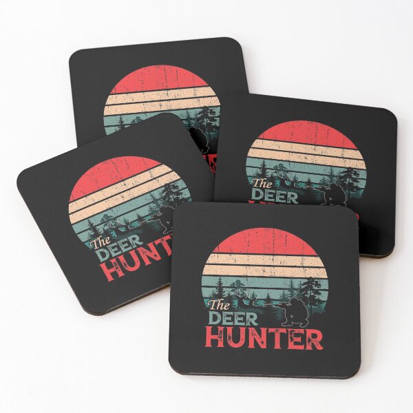 Item preview, The Deer Hunter Vintage Sunset Retro Style Hunting Lovers designed and sold by Dolphin Graphic.