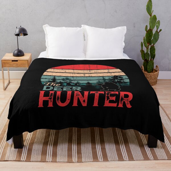 Item preview, The Deer Hunter Vintage Sunset Retro Style Hunting Lovers designed and sold by Dolphin Graphic.