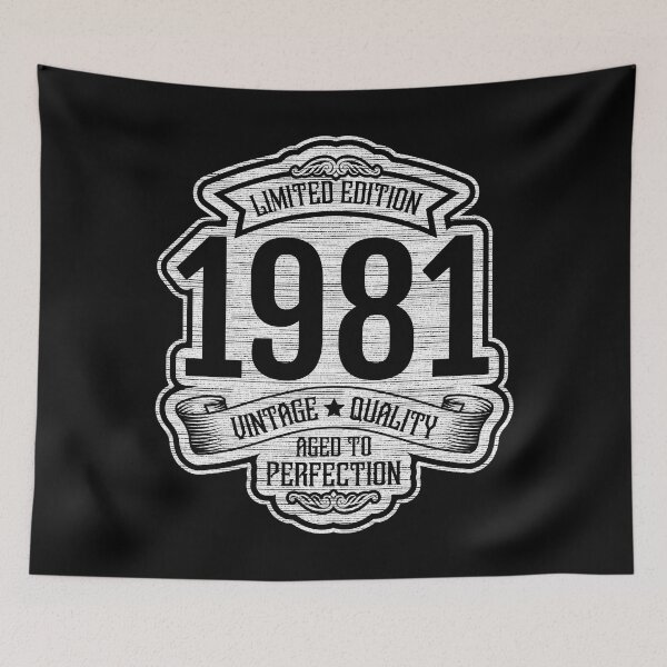 Item preview, Born in 1981 40th birthday Vintage 1981 designed and sold by Dubbra.