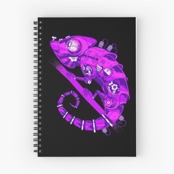 Item preview, Purple Steampunk clockwork chameleon vintage style designed and sold by TRIBExSPACE.