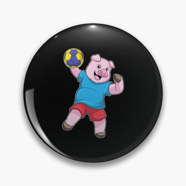 Artikelvorschau, Schwein beim Handball Sport entworfen und verkauft von Snabdesign84.