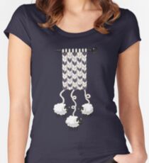 Wool Scarf Women's Fitted Scoop T-Shirt