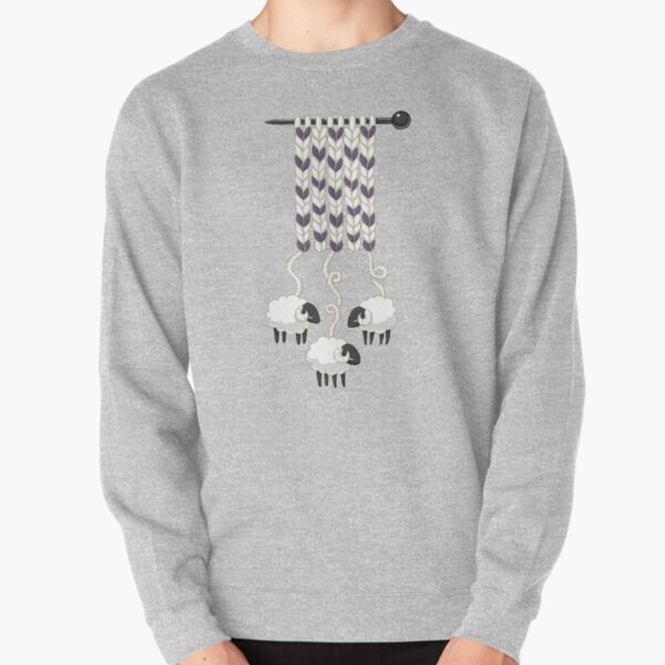 Wool Scarf Pullover Sweatshirt