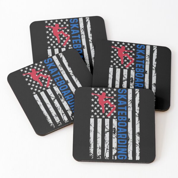 Item preview, Retro Cool USA Flag Skateboarding For Boys & Girls designed and sold by Echo Dusk.
