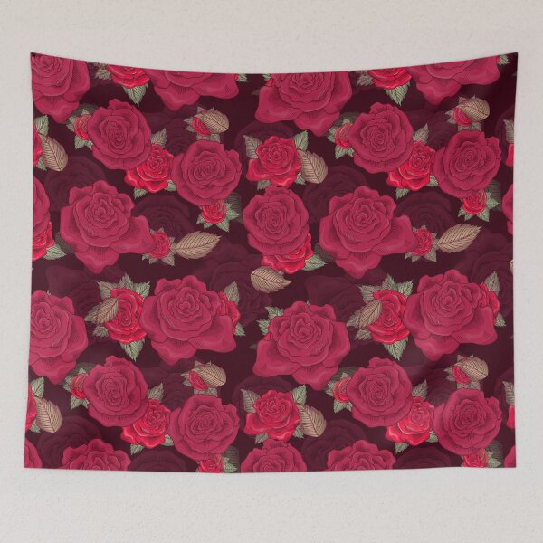 Item preview, Dark roses pattern designed and sold by ArtStyleAlice.