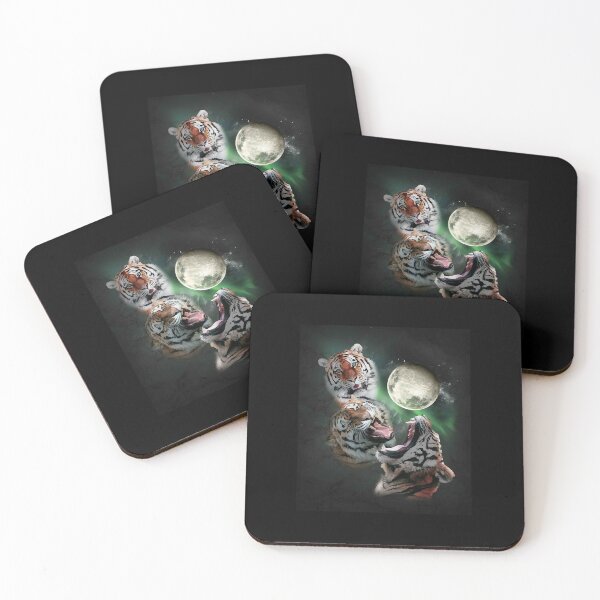 Item preview, 3 Tiger Moon, Wolf Tigers, Wolves Howling  designed and sold by Carridine01.