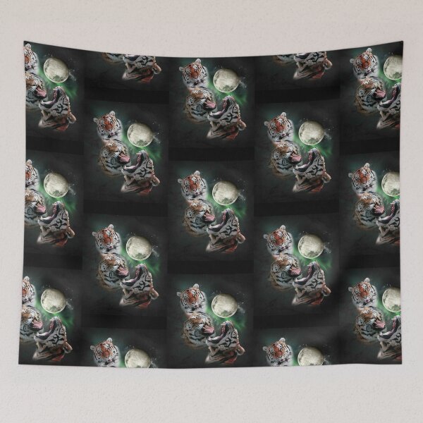 Item preview, 3 Tiger Moon, Wolf Tigers, Wolves Howling  designed and sold by Carridine01.