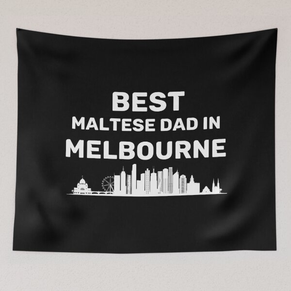 Item preview, Maltese dad - Melbourne - Best Dad - Skyline designed and sold by Beyond Words.