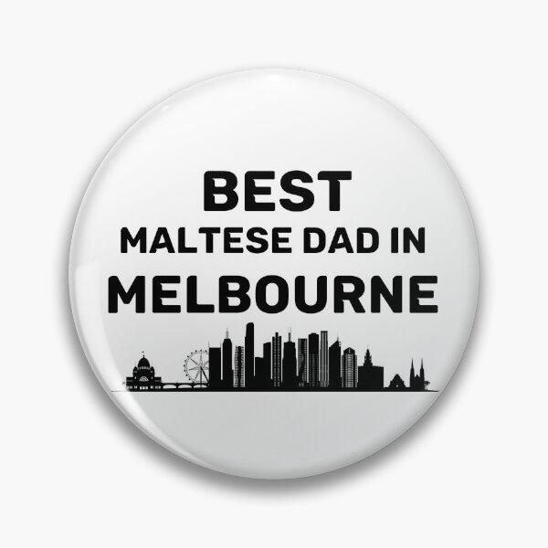 Item preview, Maltese dad - Melbourne - Best Dad - Skyline - Black designed and sold by Beyond Words.