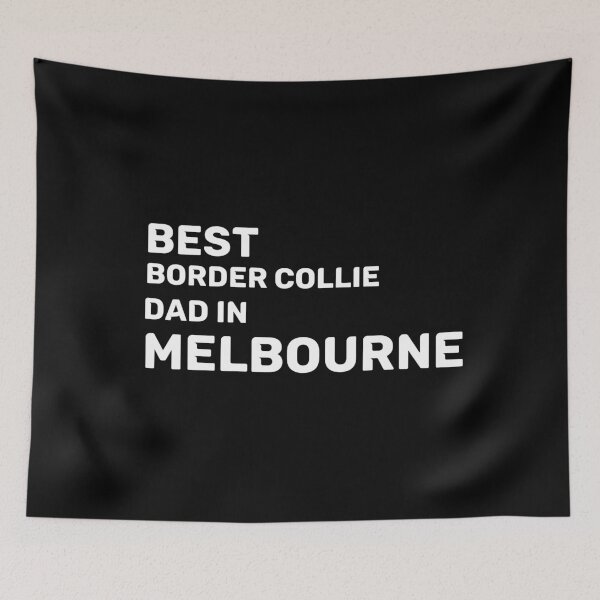 Item preview, Border Collie Dad - Melbourne - Best Dad - Skyline designed and sold by Beyond Words.