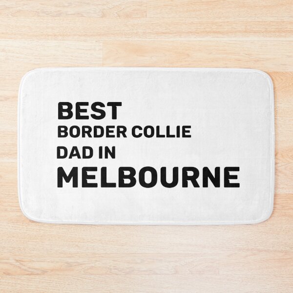 Item preview, Border Collie Dad - Melbourne - Best Dad - Skyline - Black designed and sold by Beyond Words.
