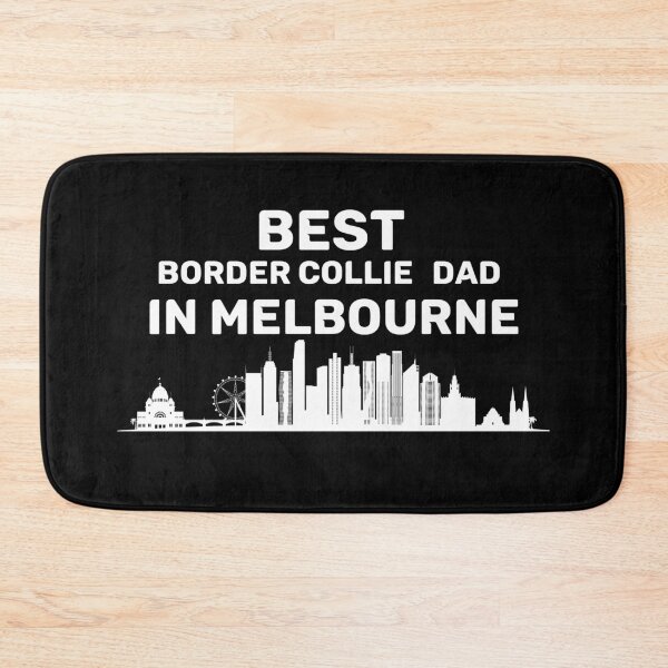 Item preview, Border Collie Dad - Melbourne - Best Dad - Skyline designed and sold by Beyond Words.