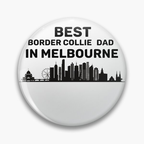 Item preview, Border Collie Dad - Melbourne - Best Dad - Skyline - Black designed and sold by Beyond Words.