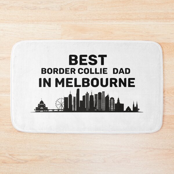Item preview, Border Collie Dad - Melbourne - Best Dad - Skyline - Black designed and sold by Beyond Words.