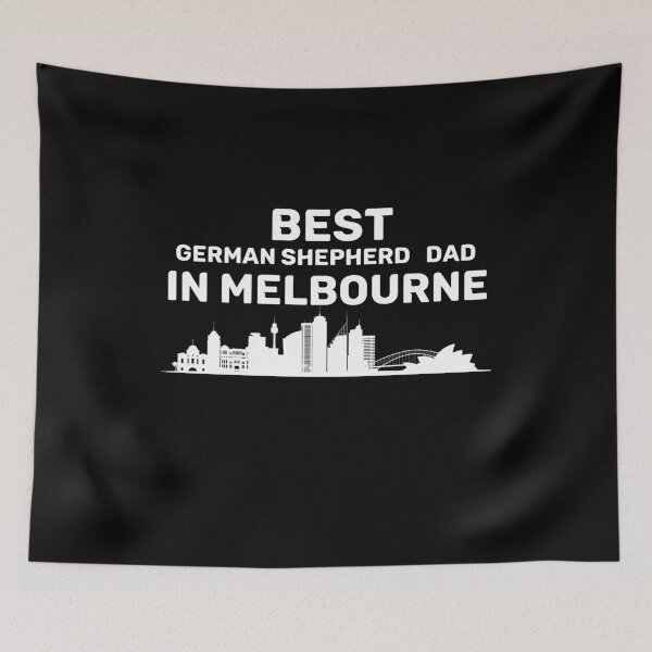Item preview, German Shepherd dad - Melbourne - Best Dad - Skyline designed and sold by Beyond Words.