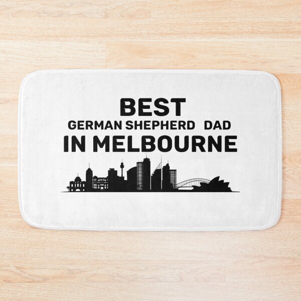 Item preview, German Shepherd dad - Melbourne - Best Dad - Skyline - Black designed and sold by Beyond Words.