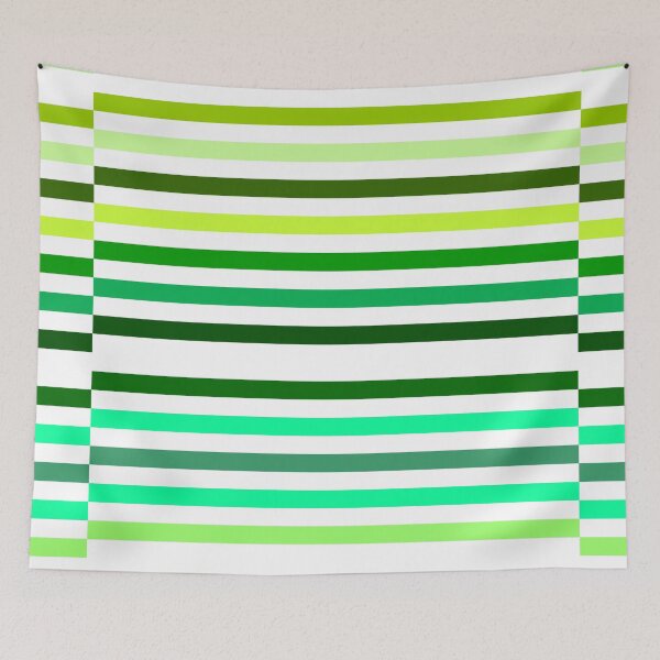 Item preview, Green And White Stripes, shades, colorful pattern designed and sold by bubbley2021.