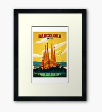 Lámina enmarcada Viajes Barcelona