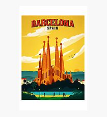 Travel Barcelona Photographic Print