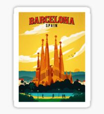 Pegatina Viajes Barcelona