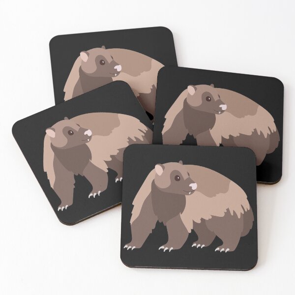 Item preview, Wolverine Cute Kawaii Cartoon Illustration For Kids designed and sold by TeeHome.