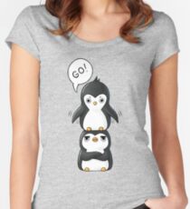 Penguins Women's Fitted Scoop T-Shirt