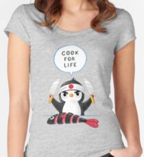 Penguin Chef Women's Fitted Scoop T-Shirt