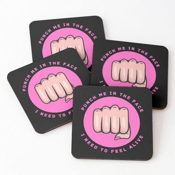 Item preview, Punch Me In The Face I Need To Feel Alive Funny Quote designed and sold by mirzadesign.