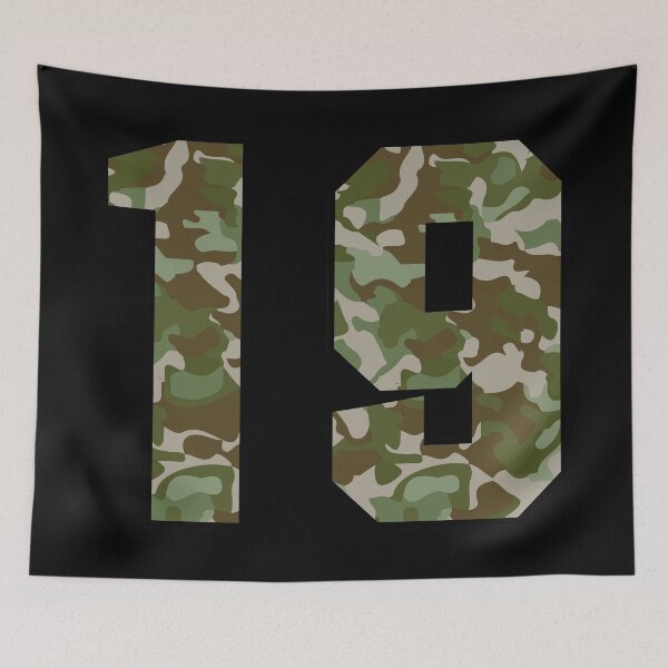 Item preview, Army Camouflage Number nineteen Soldiers Lucky Number 19 designed and sold by Urosek.
