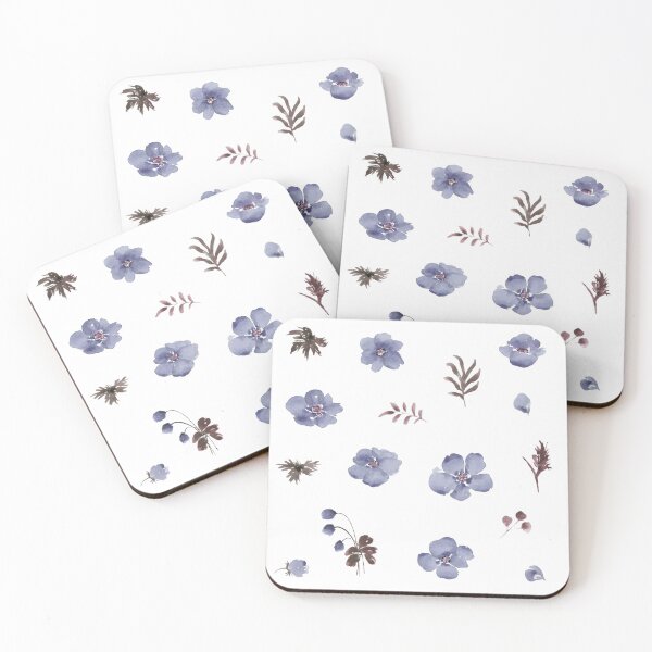 Item preview, Little Soft Blue Flowers - Stickers designed and sold by Pavnud.