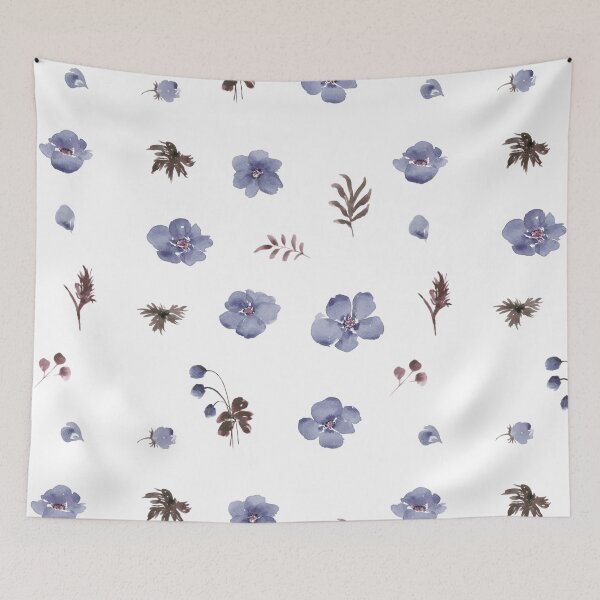 Item preview, Little Soft Blue Flowers - Stickers designed and sold by Pavnud.