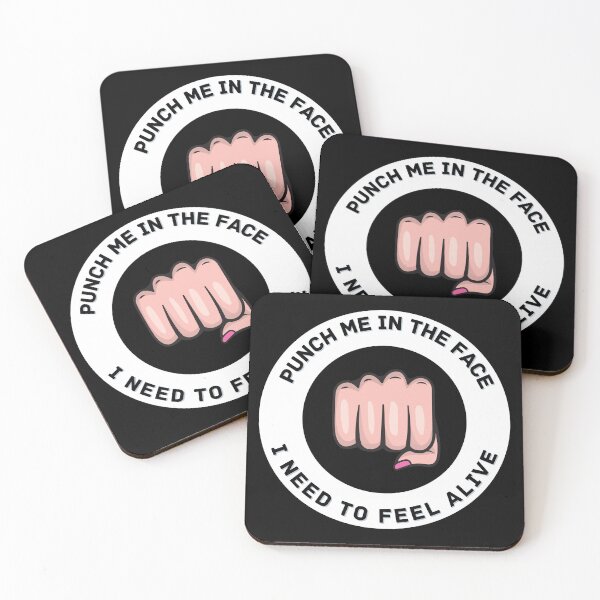 Item preview, Punch Me In The Face I Need To Feel Alive Funny Quote designed and sold by mirzadesign.