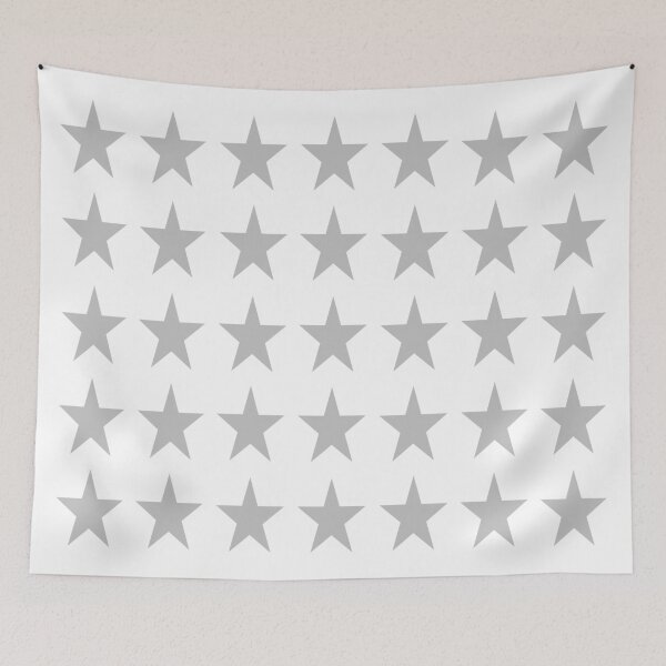 Item preview, Medium SILVER GREY and WHITE STARS  designed and sold by RachelMacht.
