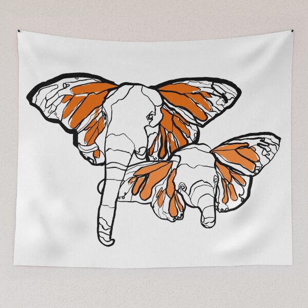 Item preview, Single Line - Flying Elephants designed and sold by MaxencePierrard.