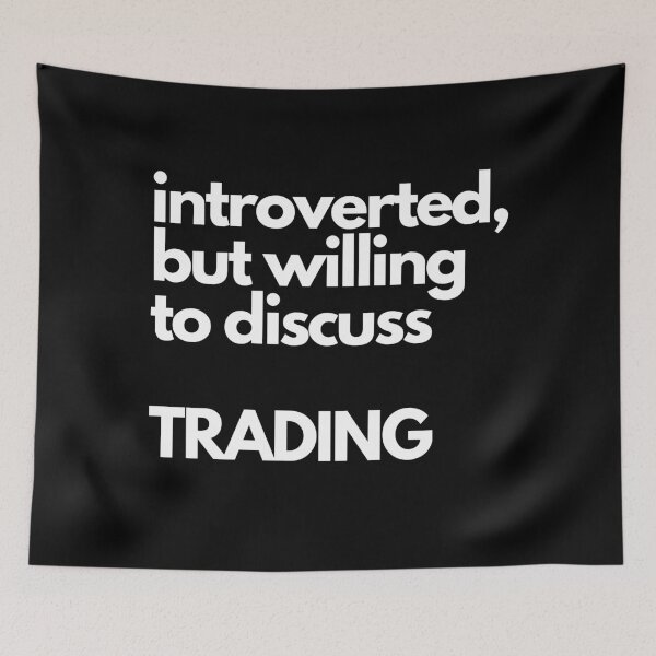 Item preview, Introverted, but willing to discuss TRADING designed and sold by nipsday.