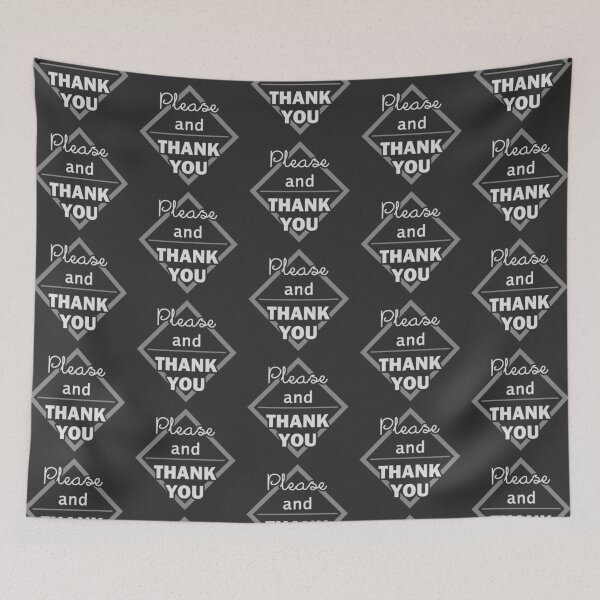 Item preview, Please and thank you gray designed and sold by livinginamovie.