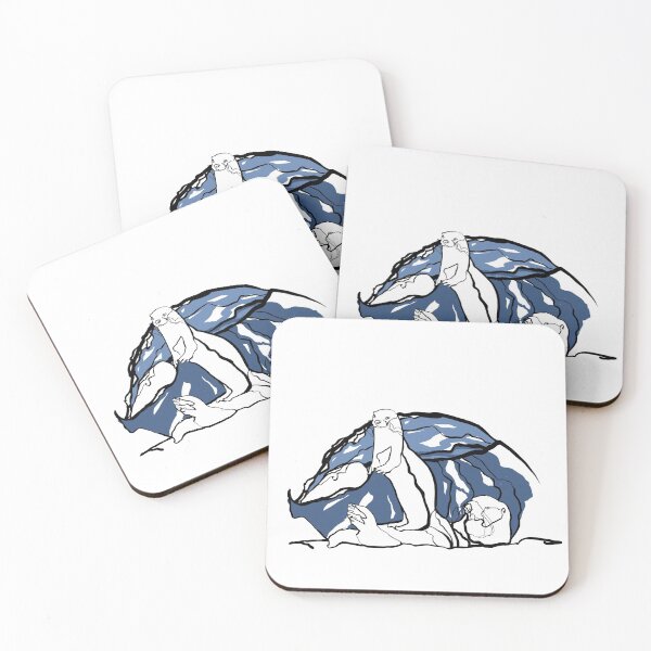 Item preview, Single Line - Surfing Otters designed and sold by MaxencePierrard.