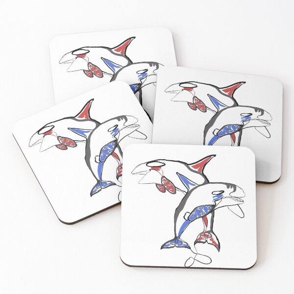 Item preview, Single Line - Haida Whales designed and sold by MaxencePierrard.