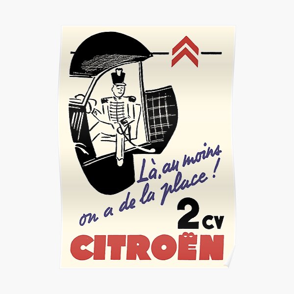 CITROEN 2CV - ANNONCE Poster