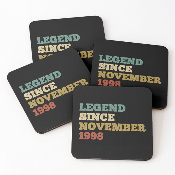 Item preview, legend since november 1998, vintage 1998 shirt, 23rd birthday shirt, 23rd birthday, november birthday shirt, november birthday, november shirt designed and sold by T-DESIGNEDZ.