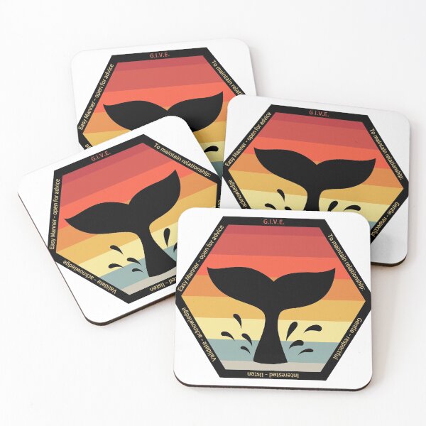 Item preview, Interpersonal Effectiveness: GIVE. The Hexagon Collection, the strongest shape symbolizing strength and wisdom, the shape chosen by wise bees. designed and sold by Orianah.