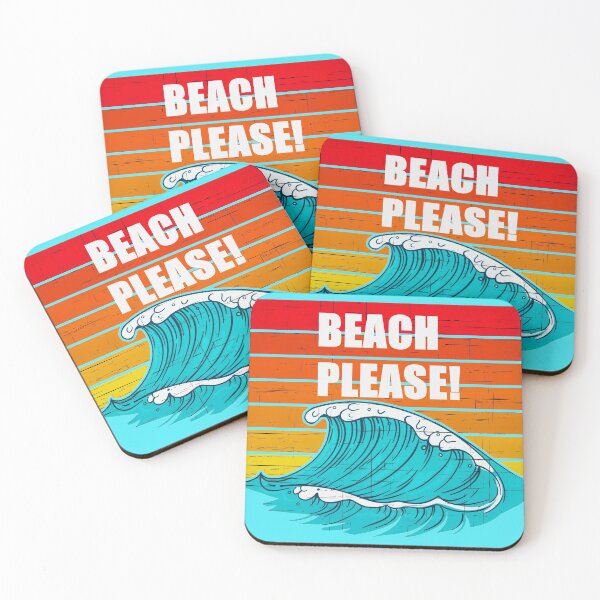 Item preview, Beach Please (with retro sunset.) designed and sold by CristalleLisa.