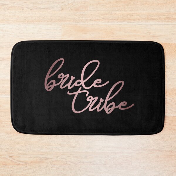 Item preview, Bride tribe beautiful typography in metallic rustic pink | For bride's best friends, mother of bride |Outfit for bachelorette party | Wedding day stuff designed and sold by Violet Treasures.