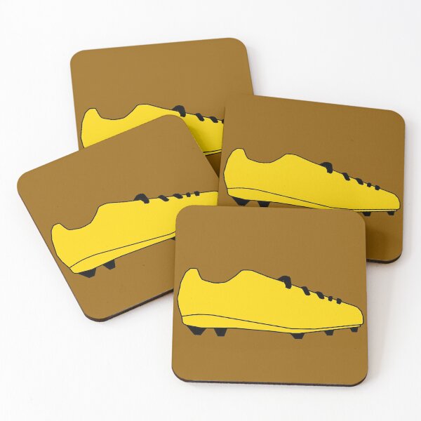 Item preview, Golden Soccer Boot Drawing designed and sold by RioCariocaClub.