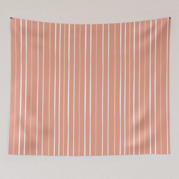 Item preview, Red seamless patterns with yellow white lines designed and sold by essskina.