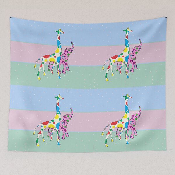 Item preview, Cute Polka Dots Giraffe Elephant Design ! designed and sold by oursunnycdays.